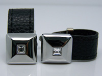 Leather Cufflinks LC018