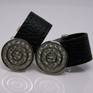 Leather Cufflinks LC025