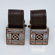 Leather Cufflinks LC031