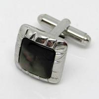 Grey Shell Cufflinks SPC009